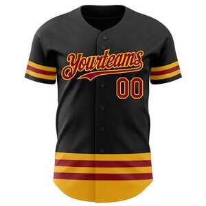 Camisetas de béisbol de alta calidad para hombres, camisas con botones completos, uniformes deportivos, Tops, ropa informal estilo Hip Hop, trajes transpirables - Product Image 2