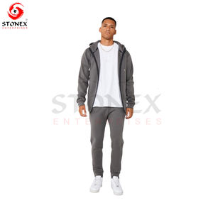 <b>Men</b> Polyester <b>Jogger</b> Sets Two Piece Set Patchwork Zip up Puff Track <b>Nylon</b> Jacket and Track Pants Custom <b>Nylon</b> Tracksuit <b>Men</b> - Product Image 4