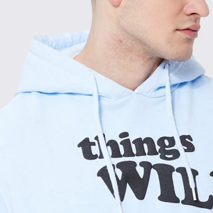 Sudadera con Capucha de Alta Calidad Personalizada para Hombre, Invierno, Sólida, Estampada, 100% Algodón, con Bolsillo - Product Image 6