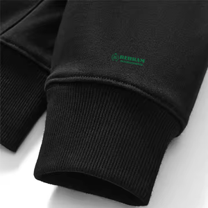 Sweat à capuche unisexe personnalisé OEM, fermeture éclair intégrale, 100% coton molletonné/éponge française, respirant, séchage rapide, impression DTG - Product Image 2