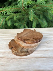 Posavasos modernos de madera de mango, alfombrillas y almohadillas ecológicas hechas a mano únicas, perfectas como regalo, posavasos con estampado de madera natural y esmalte - Product Image 5