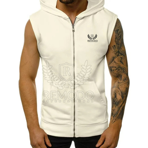 Sudaderas con capucha sin mangas de entrenamiento para hombres Muscle Fitness Gym Bodybuilding sudaderas con capucha sin mangas para hombres 2025 - Product Image 2