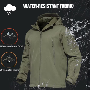 Men's XL Softshell <b>Jacket</b> Windproof and <b>Lightweight</b> Sun-Protecting and Waterproof Stain-Resistant and Oil-Resistant - Product Image 6
