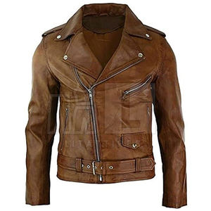 แจ็กเก็ตหนังวัวสำหรับผู้ชายสำหรับฤดูหนาวโลโก้แฟชั่นเสื้อผ้าปรับแต่งได้ - Product Image 1