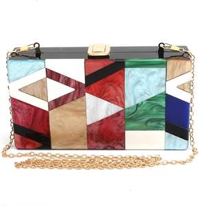 กระเป๋าคลัทช์เรซิ่นสำหรับผู้หญิง กระเป๋าคลัทช์เรซิ่นทำมือ กระเป๋าคลัทช์เรซิ่นดีไซเนอร์ กระเป๋าคลัทช์เรซิ่นหรูหราสำหรับงานปาร์ตี้ ราคาประหยัด - Product Image 1