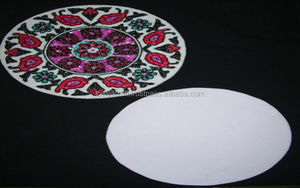 Rounded Beaded Coaster and Beaded Placemat Handmade <b>Table</b> Coasters Elegant Dining Stylish <b>Table</b> Settings Decorative Home Decor - Product Image 5