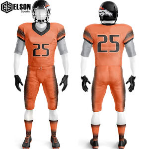 Tissus de qualité supérieure Conception de sublimation Formation et Match Porter Uniforme de football américain Tissu respirant à séchage rapide pour les garçons - Product Image 1