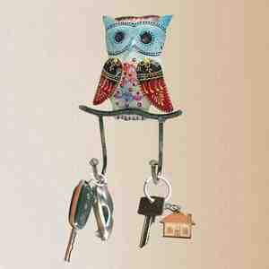 Crochet mural en fer décoratif de style vintage, hibou, organisateur utilitaire durable pour la décoration de la maison, cadeaux de festival, exportation en gros - Product Image 6