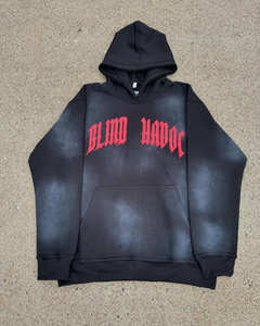 Ensemble de survêtement de sororité grecque personnalisé noir rouge à capuche et jogging, tenue Streetwear avec lettres gothiques, mode en gros - Product Image 2