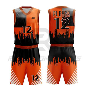 ขายส่งเยาวชนระเหิดกลับด้านราคาถูกชุดบาสเก็ตบอล / ออกแบบชุดบาสเก็ตบอลสีทึบของคุณเอง - Product Image 1