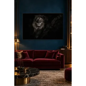 Portrait de lion Fida dans l'ombre d'un arbre, impression sur toile - Product Image 5