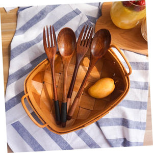 Cuillère et fourchette en bois fabricant de couverts en vrac de l'Inde Design tendance couverts en bois faits à la main décor à la maison haut élégant - Product Image 5