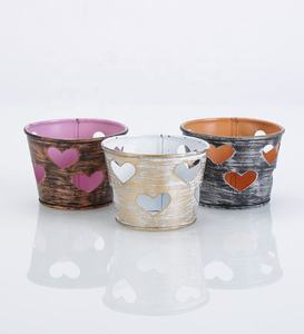 Soportes votivos de candelita de Metal con diseño de corte de mariposa para Decoración de mesa de hogar y boda votivo redondo colorido - Product Image 4