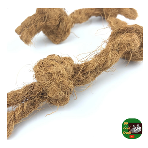 Cuerda de fibra de coco en forma de hueso 100% natural y fragante para que los perros jueguen, se relajen, limpien los dientes, exportador de juguetes masticables para mascotas ecológico - Product Image 1