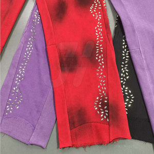 Pantalones ajustados para hombre de Venta caliente con detalle de diamantes de imitación ropa informal cómoda patrón recto de moda al por mayor - Product Image 6