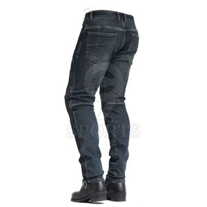 กางเกงยีนส์ลำลองสำหรับผู้ชายกางเกงเอวกลางน้ำหนักเบาออกแบบได้ตามต้องการแฟชั่นล่าสุด - Product Image 3