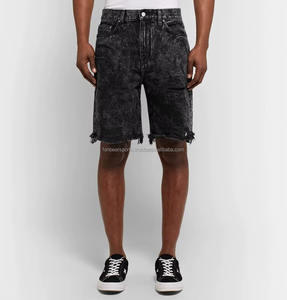 Fabricant pakistanais de jeans amples et longs en denim délavé, style streetwear, pour hommes, en gros, personnalisables, coupe ample, style baggy, et shorts en jean oversize vierges. - Product Image 4