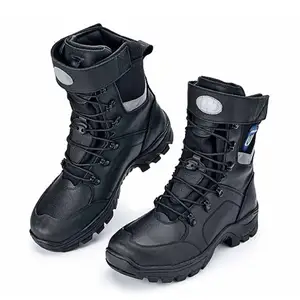 Bottes de feu de forêt de sécurité de sauvetage tactique anti-becterial imperméables avec marquages réfléchissants ignifuges pour pompier