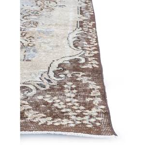 Vintage Beige <b>Brown</b> Hand Knotted <b>Wool</b> Rug for Home Use-for Living Hallway Entryway Teen's Bedroom Medallion Rectangle Puzzle - Product Image 4