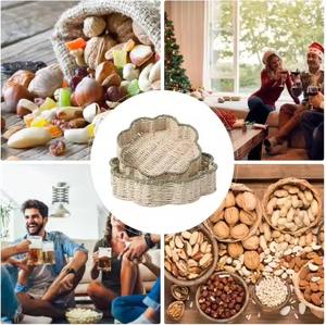 Elegantes cestas de almacenamiento de vieiras sostenibles hechas de papel natural en Vietnam Elegancia y asequibilidad - Product Image 3