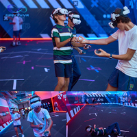 Free Walk Room Shooting Múltiples jugadores 100 M2 Vr Space Walker 6P Virtual Reality Arena Experience Kit Multijugador Zombie Game