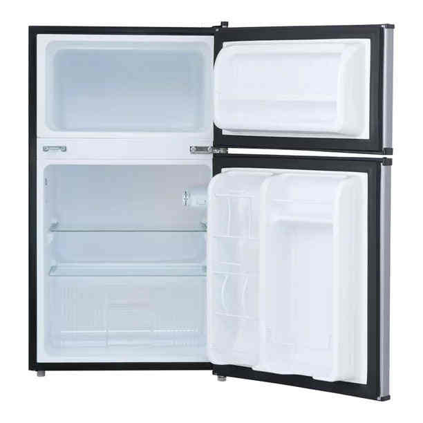 Midea MDRT87CCDLS 3.4 Pi Silver Compact Refrigerator with Double Door