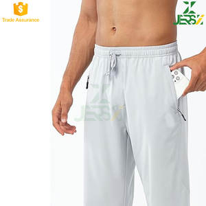 Joggers athlétiques pour hommes Pantalon d'entraînement de course à pied Pantalon de survêtement léger avec poches zippées Respirant Séchage rapide - Product Image 2