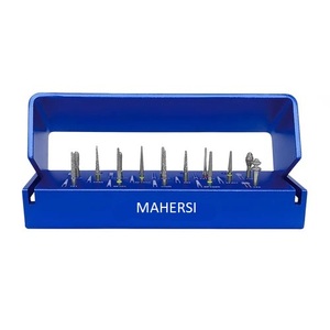 Kit de fresas de diamante para preparación de dientes de corona y puente Waldent (juego de 14) certificado CE Mahersi - Product Image 2