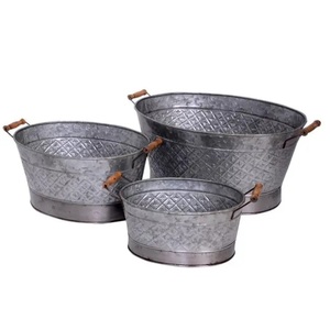 Metal Circle <b>Wall</b> Planter Round Galvanized Finished Garden Planter Full Circle Hanging Iron <b>Wall</b> Planter At Best Market Price - Product Image 2