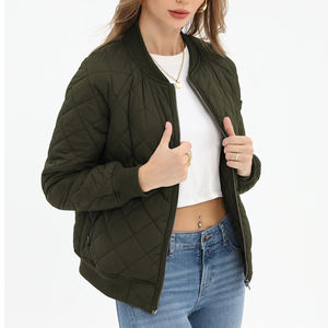 Wholesale Price Custom Color And Design Bomber Jacket For <b>Ladies</b> Customized Logo Printing Full Sleeves Women Bomber Jacket - Product Image 4