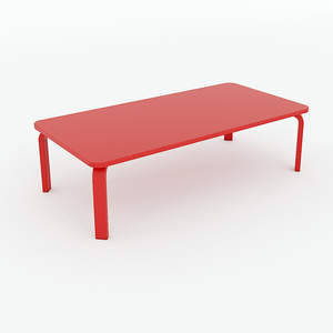 Mesa Preescolar Rectangular de Diseño Minimalista KGD017, 100x50x28cm, Hecha de Madera de Caucho, Varios Colores, para Sentarse en el Suelo al Aire Libre - Product Image 3