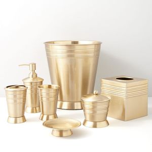 Kit organisateur de bain de dernière qualité ensemble distributeur vente chaude ensemble de salle de bain prix de gros - Product Image 2