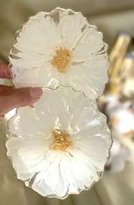 Sous-verre en résine naturelle de haute qualité, design moderne et style américain, personnalisable, durable, absorbant l'eau, cadeau de mariage - Product Image 5