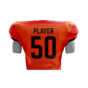 Uniforme de fútbol americano hecho a medida de alta calidad, su propio logotipo, manga corta, 100% poliéster, secado rápido, transpirable, Unisex, adulto - Product Image 6