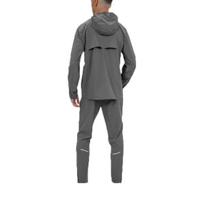 Haute qualité personnalisé en Nylon Zip coupe-vent piste ensemble bande réfléchissante Gym sport survêtement pour hommes 100% coton saison d'été - Product Image 3