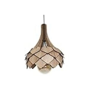 3d mostra decorativa in legno Bouquet ciondolo lampadario Avant-garde, marrone chiaro