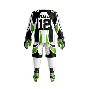 OEM 2025 Vente en gros Uniforme de hockey sur glace de haute qualité Ensemble Logo personnalisé Taille Meilleur prix Uniformes de sport d'équipe imprimés - Product Image 6