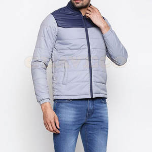 Veste à bulles décontractée pour homme avec col montant, logo sur le devant, imperméable et écologique, vêtements d'hiver, couleurs/logo personnalisables - Product Image 5