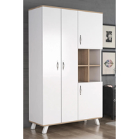 Armoire Moderne Polyvalente Extensible à 2 Portes, 2 Compartiments, 4 Étagères - Solution de Rangement Premium pour Chambre et Hôpital - Haute Qualité