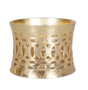 Anneaux de serviette en feuille de métal fabriqués à la main pour table à manger stockés pour les occasions de fête caractéristique décorative - Product Image 5