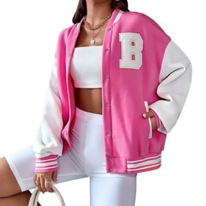 Dernière mode Offre Spéciale femmes Varsity Jacket personnalisé femmes Baseball Varsity Jacket à prix très raisonnable OEM entretenu - Product Image 6
