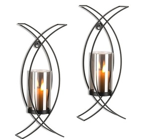 Unique design <b>Candle</b> <b>Holder</b> <b>Wall</b> Sconce Plaque Set of 2 Tea Light Perfect for Adding a Decorative Touch to Any Rooms . - Product Image 1