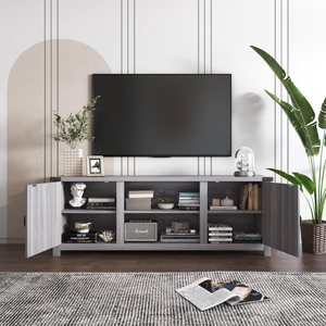 Home Office <strong>TV</strong> Cabinet with Integrated <strong>Desk</strong> and Cord Organization for Remote Work Entertainment Combo <strong>TV</strong> <strong>Stands</strong> - Product Image 4