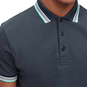 Camiseta de manga corta de poliéster de alta calidad para hombre, camiseta Polo de secado rápido, tejido de punto transpirable de alta visibilidad, talla grande sólida - Product Image 6