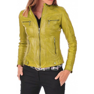 Top Quality Breathable Jacket Casual Wear Real Lambskin Short Women Leather Jacket In Reasonable Price Jackets genuine - Product Image 1
