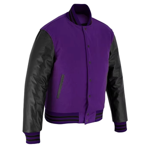 Chaqueta Varsity de Invierno para Hombre, 100% Algodón, Transpirable, con Capucha y Cuello Alto, Estilo Urbano, Venta al Por Mayor, Buena Calidad, 2025 - Product Image 2