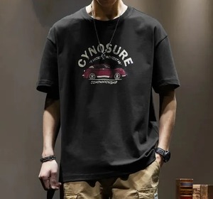 T-shirt surdimensionné pour hommes de haute qualité manches courtes avec épaule tombante poids lourd 100% coton imprimé Box Fit Design - Product Image 4