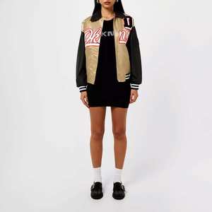 Veste universitaire pour femmes OEM ODM Baseball Letterman Jacket Custom Embroidery Casual College Style Streetwear For Wholesale - Product Image 3