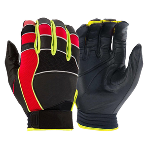 Venta al por mayor original de los hombres de dedo completo de béisbol guantes de bateo cómodo adulto deporte diseño con transpirabilidad - Product Image 1
