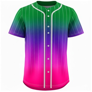 Camiseta Deportiva de Alta Calidad para Hombre, Material Duradero, Logotipo Personalizado, Ligera, Secado Rápido, Diseño Digital de Béisbol - Product Image 3